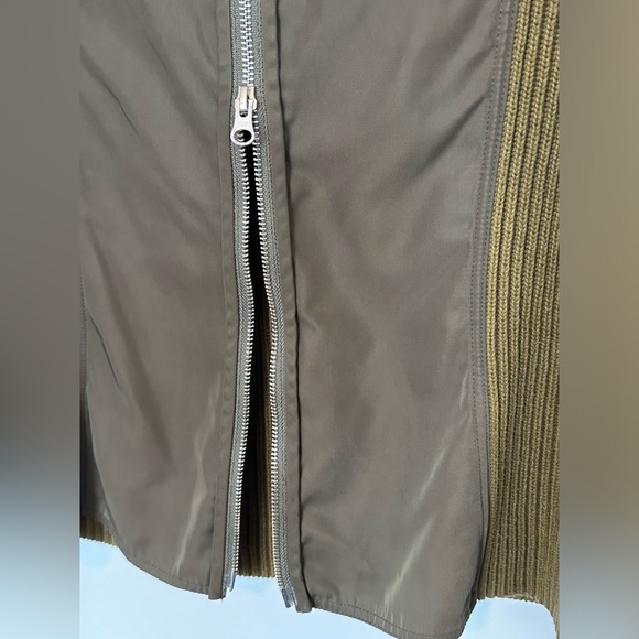 KF/KaufmanFranco Womens Long Sleeve Green Back Zip Sweater - Picture 5 of 11